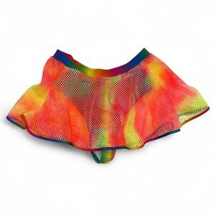 Tie dye fishnet skirt from Dolls kill